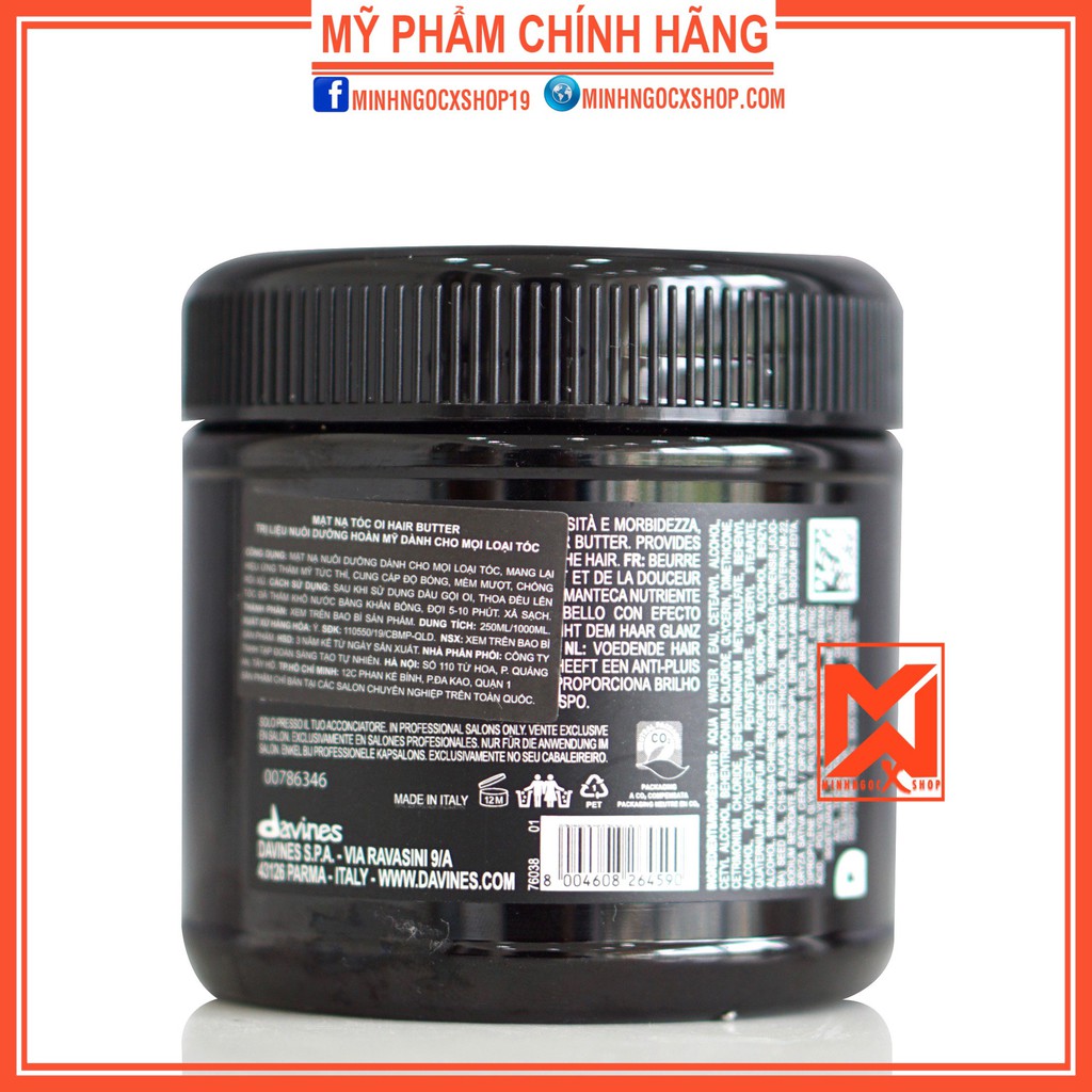 Mặt nạ tóc DAVINES OI HAIR BUTTER 250ml chính hãng