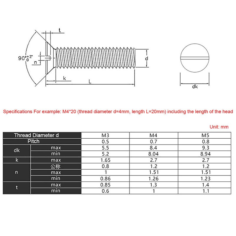 Ốc vít bằng thép không gỉ 304 A2 M3 M4 M5 chuyên dụng