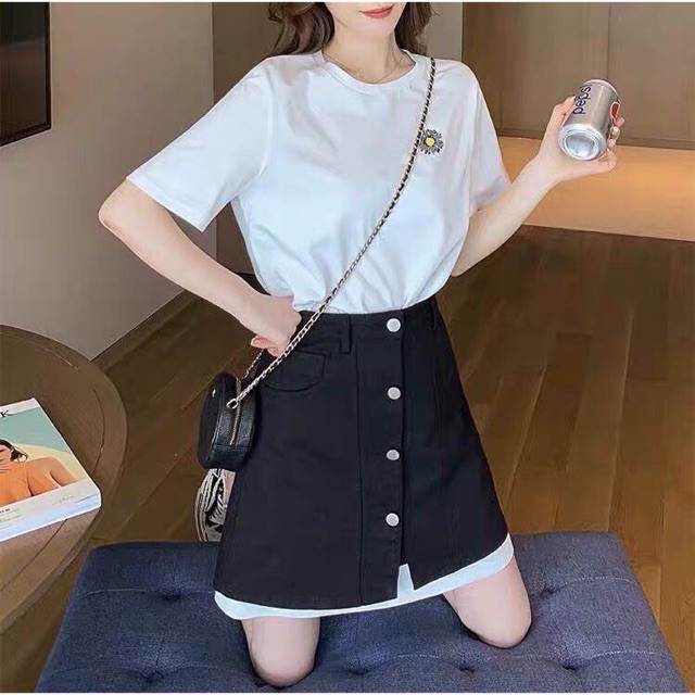 [order] set váy hoa cúc(có ảnh thật)