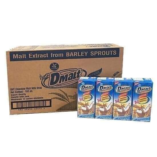 Thùng 48 hộp socola lứa mạch Dmalt Úc 180ml