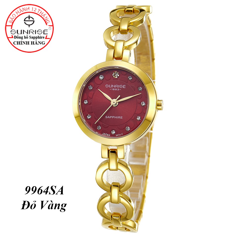 Đồng hồ nữ siêu mỏng Sunrise 9964SA kính Sapphire chống xước chống nước tốt - Fullbo | BigBuy360 - bigbuy360.vn