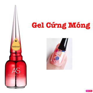 Sơn gel cứng móng as mẫu mới chai đỏ 15ml chính hãng