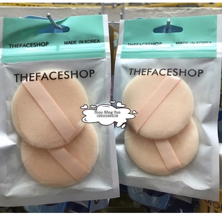 Bông đánh phấn phủ The Face Shop loại tròn - Hàn Quốc