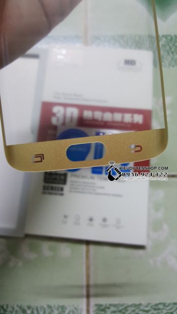 Dán cường lực Samsung Galaxy S6 Edge,S6 Edge Plus Full màn hình,cong theo máy