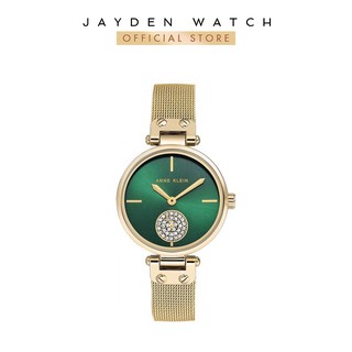 Đồng hồ nữ anne klein 3000gngb gold-tone green dial 34mm