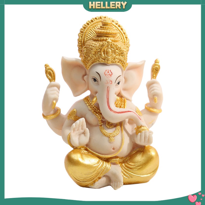 Tượng Phật Ganesh Voi Vàng 4 "Dùng Trang Trí