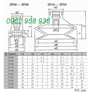 Giác hút chân không 2 ngăn , bộ 10 núm hút cao su ZP10BS