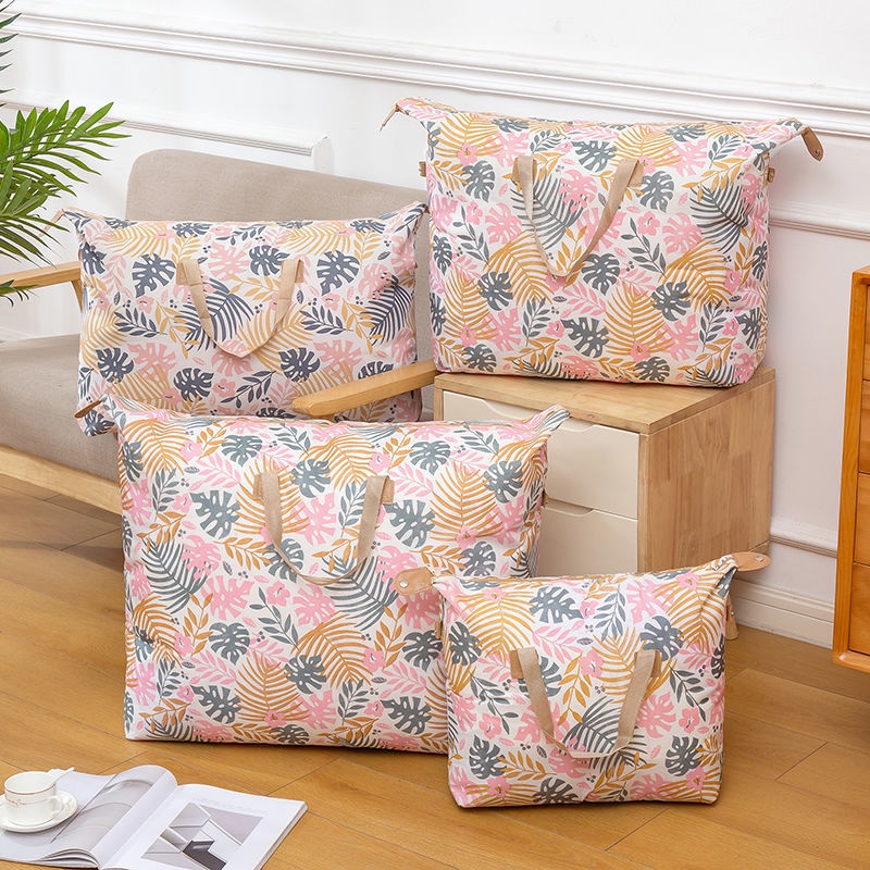 Túi Đựng Chăn Mền / Hành Lý Cỡ Lớn Có Khóa Kéo Chống Ẩm Họa Tiết Hoạt Hình Dễ Thương