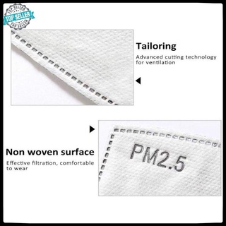 [hàng mới về] PM2.5 Filter Anti-smog Mask Gasket Dustproof Activated Carbon Filter Element