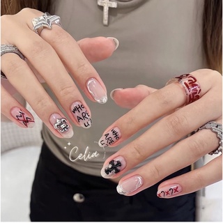 Mẫu nailbox móng up thạch vẽ chữ