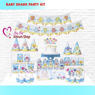 | MIỄN PHÍ| 30 bóng khi mua SET MEGA BABY SHARK PARTY KIT