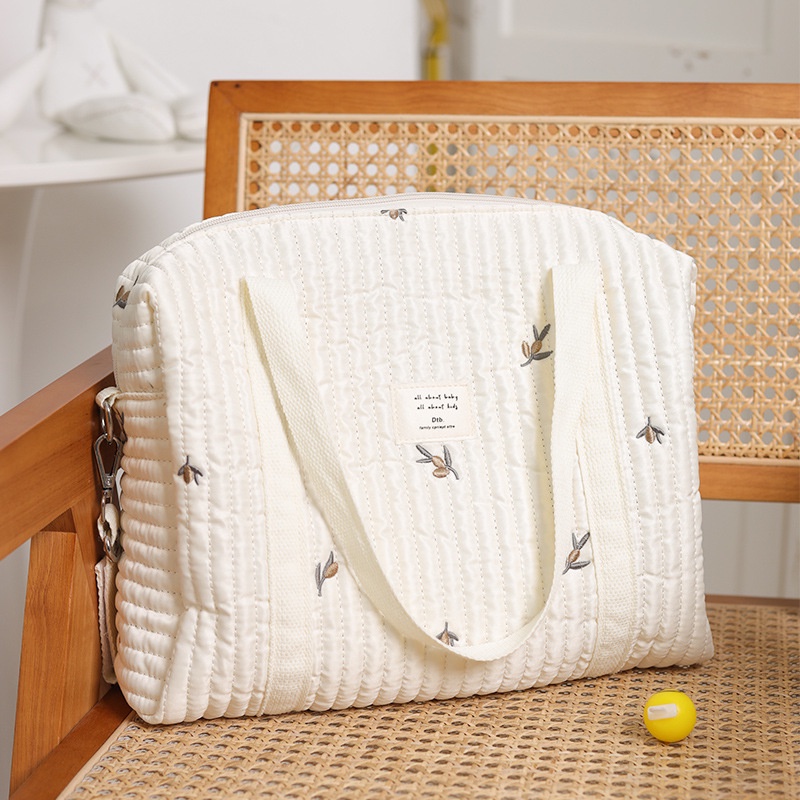 Túi Xách Đựng Tã Lót Cho Bé Bằng Vải Cotton Phong Cách Hàn Quốc Thời Trang Mới