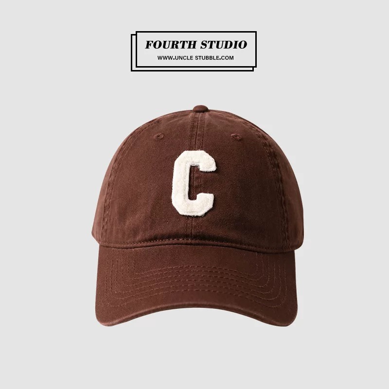 Mũ Lưỡi Trai Thêu Chữ C Đơn Giản Thời Trang Mùa Hè Hàn Quốc Cho Cặp Đôi