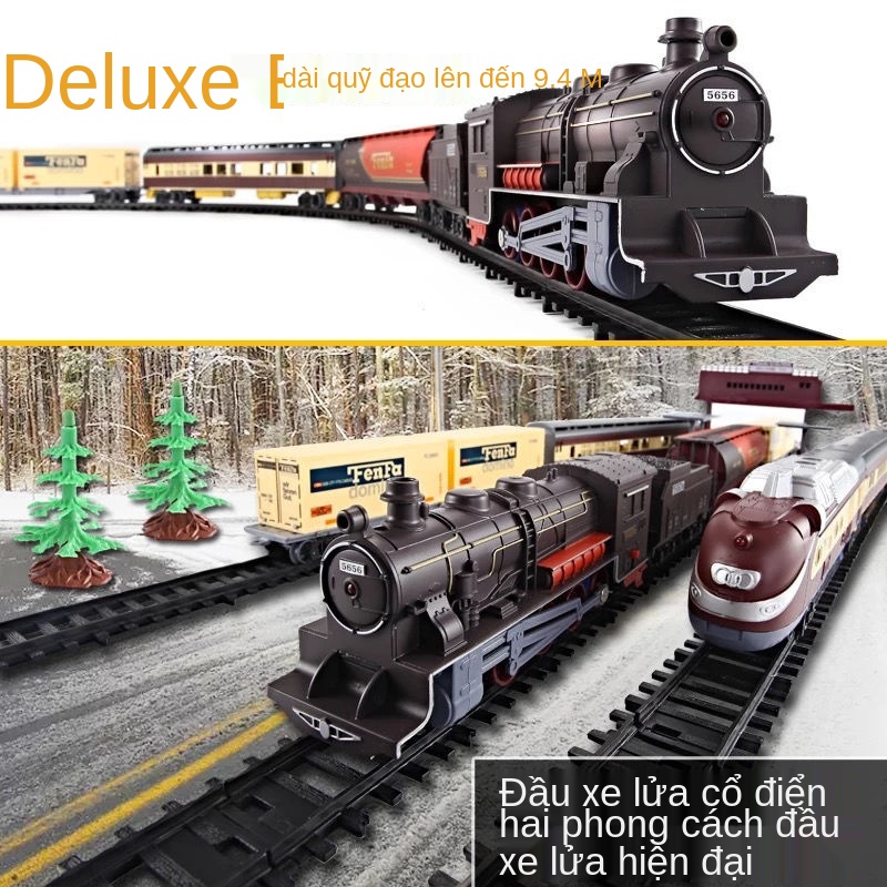 ▤✕✑Đồ chơi đường ray xe lửa Đường ray xe lửa 9,4m mô hình tàu điện nhỏ đồ chơi đường ray tàu điện
