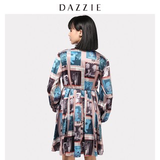 Đầm hoạ tiết lụa Dazzle