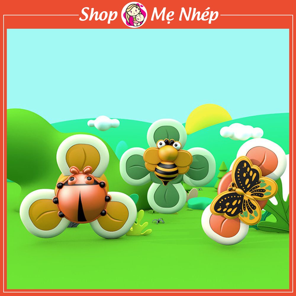 Con quay spinner hình côn trùng dễ thương, đồ chơi con quay vui nhộn cho bé (không hộp)