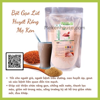 Bột gạo lứt rang huyện rồng mẹ ken - gạo huyết rồng dân tộc giống cũ