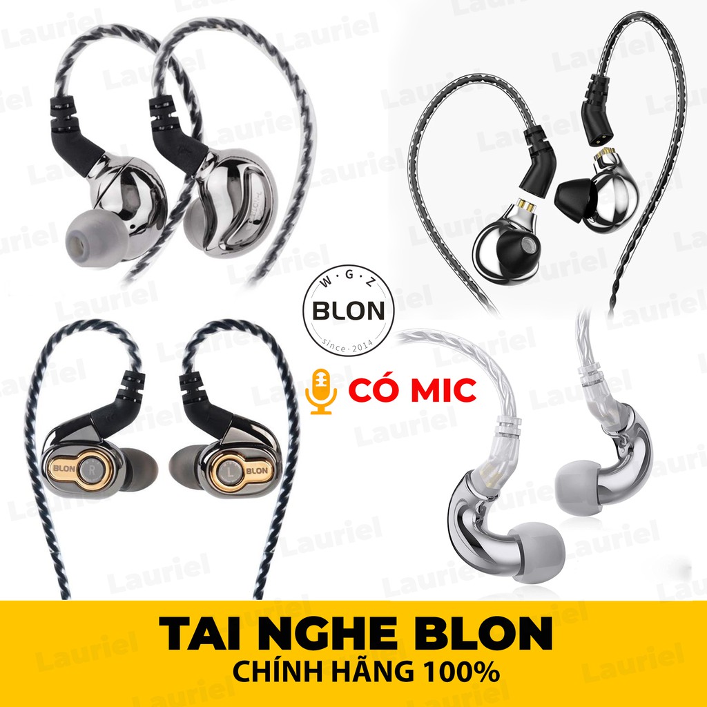 Tai nghe Blon Mini BL01 Bl03 Bl05 Bl05s nhét tai vỏ kim loại có micro