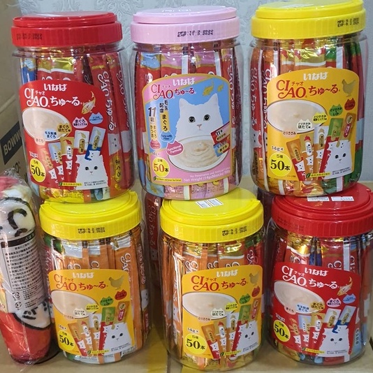 Súp thưởng Ciao Churu thức ăn dinh dưỡng cho mèo - 4 thanh * 15g hàng Thái