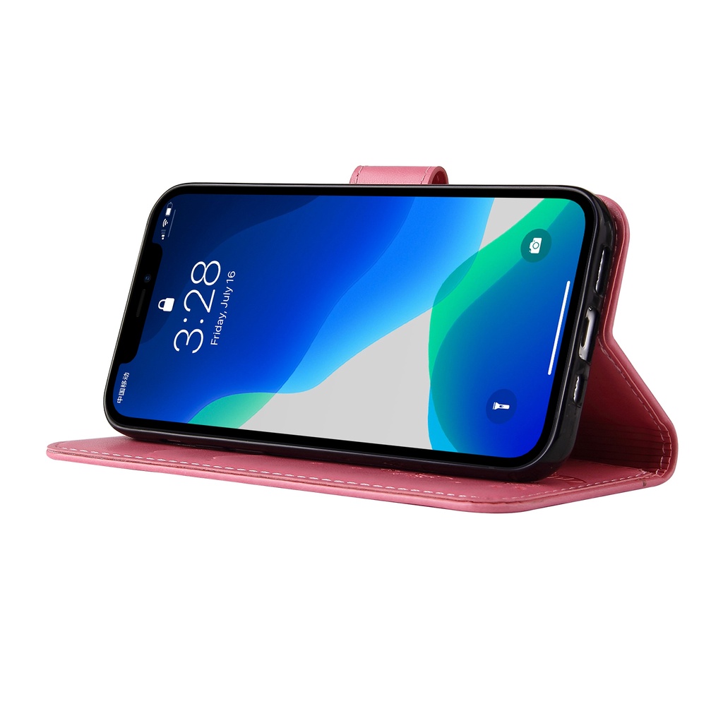 Bao Da Điện Thoại Nắp Lật Kèm Ngăn Đựng Thẻ Hoạ Tiết Cây May Mắn Sang Trọng Cho iPhone 14 14 Pro 14 Pro Max 13 13 Pro 13 Pro Max Ốp