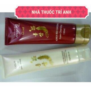 CHÍNH HÃNG -Sữa rửa mặt hồng sâm hàn quốc ( tặng kèm dụng cụ lấy ráy tai có đèn )