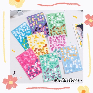 Sticker Ruy Băng,Hình Dán Cute Hologram Hoạ Tiết Ruy Băng Trang Trí Toploader, Bullet Journal, Planner