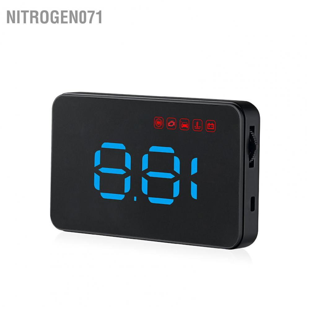 Nitrogen071 Car HUD Speedometer Universal HD Multifunctional Digital Display Windshield Projector OBD Smart Gauge