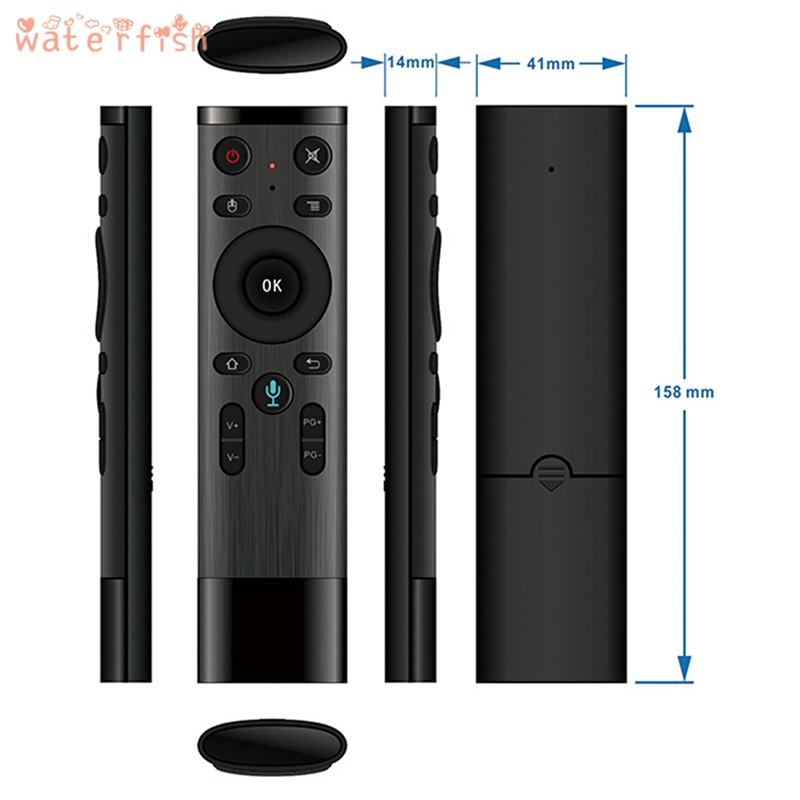 Chuột Bay Điều Khiển Bằng Giọng Nói Bluetooth / 2.4ghz Cho Smart Tv Android Box Iptv