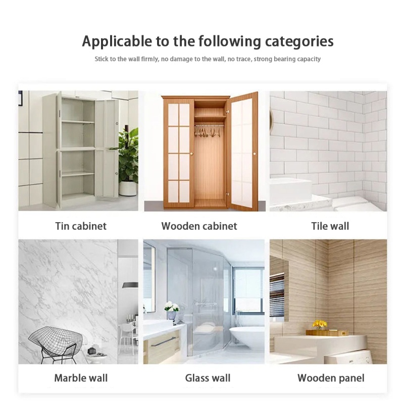 Set 10 Móc Dán Cố Định Kệ Tủ Quần Áo Tiện Dụng
