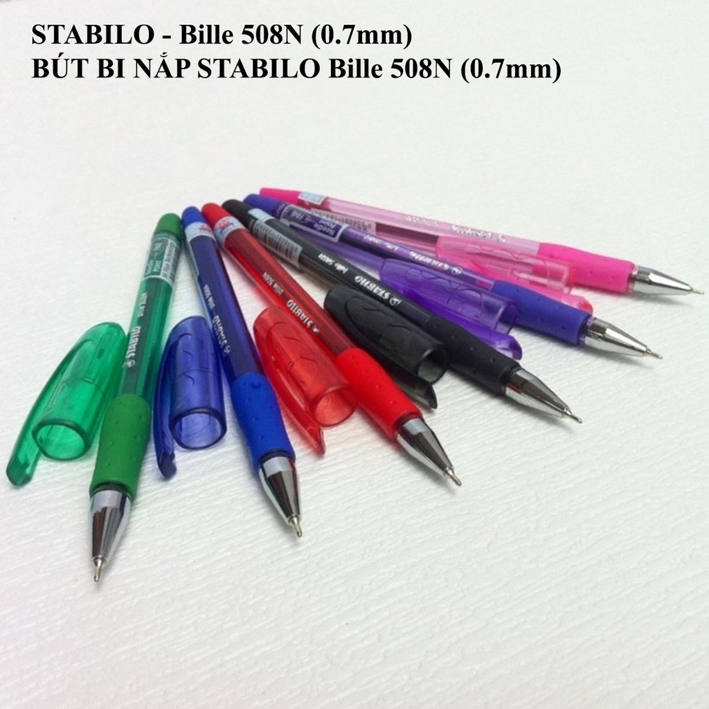 Combo hộp 10 bút bi STABILO Bille 508NF