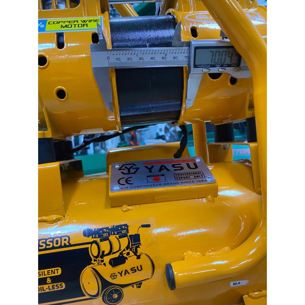 MÁY NÉN KHÍ KHÔNG DẦU 1HP-12L YASU YS-580 - HÀNG CHÍNH HÃNG