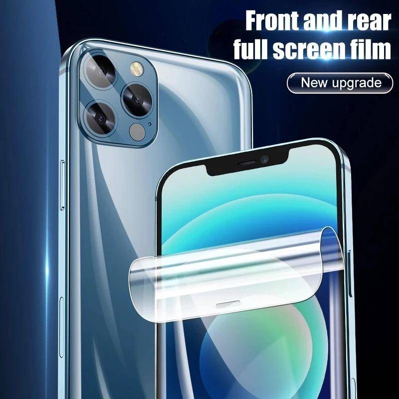 Ốp Điện Thoại Hydrogel Mặt Nhám Bảo Vệ Toàn Diện Cho iPhone 13 12 11 Pro Max Mini X XR XS Max iPhone 7 8 6 6s Plus SE 2020 2022