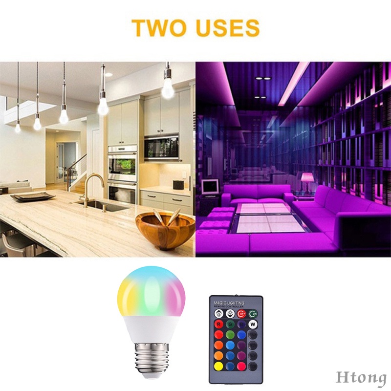 Bóng đèn LED thay đổi màu sắc có điều khiển từ xa