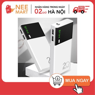 Sạc dự phòng đa năng mini 20.000mah thế hệ mới có đèn led kiểu dáng nhỏ gọn tiện ích