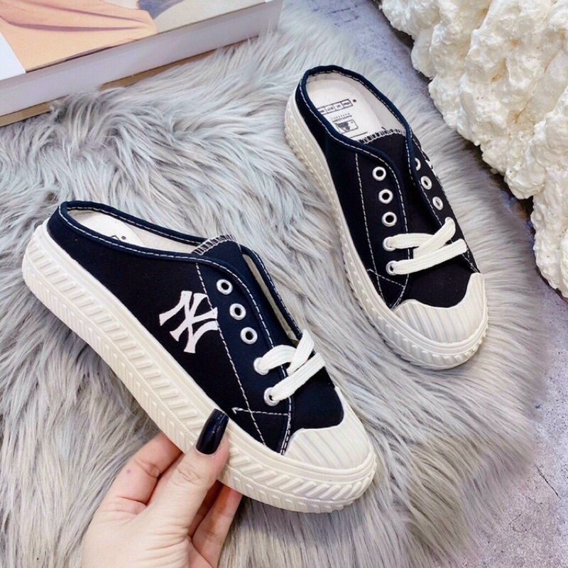 Giày sục thể thao thêu NNY đế cao 3p hàng loại 1