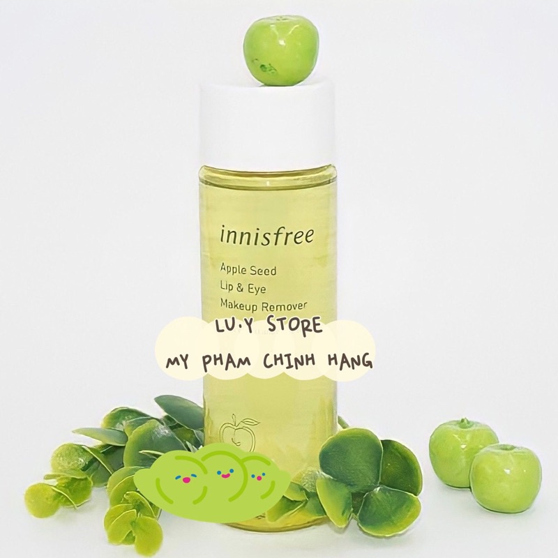 Tẩy trang mắt môi táo xanh Innisfree mini 100ml - Hàng nội địa Hàn