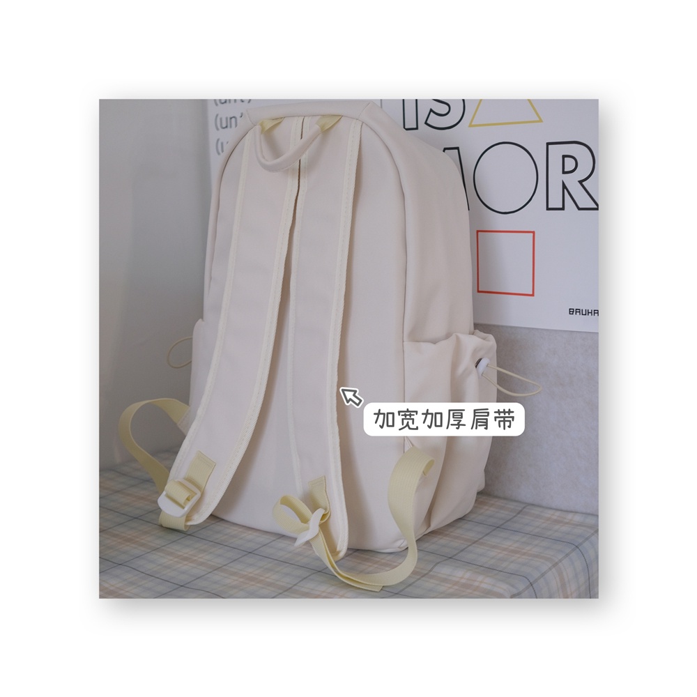 Balo đi học nữ trơn basic màu pastel dễ thương thời trang ulzzang hàn quốc B388