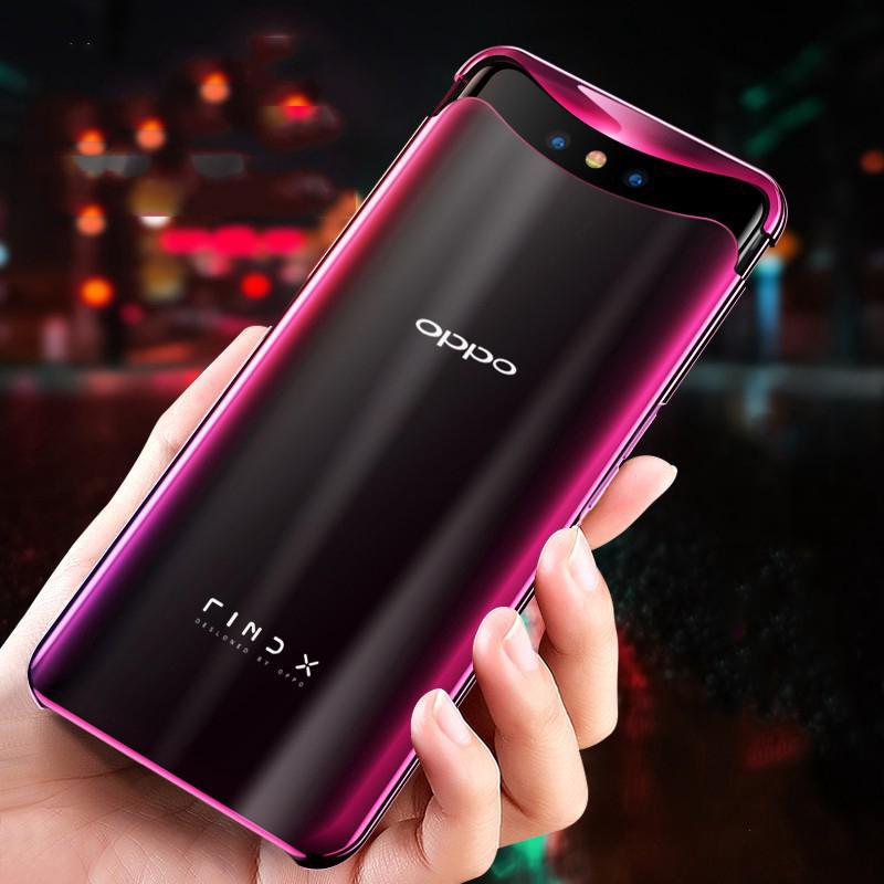 Ốp điện thoại nhựa PC 2 trong 1 thiết kế nam châm trượt nhiều màu sắc dành cho OPPO Find X