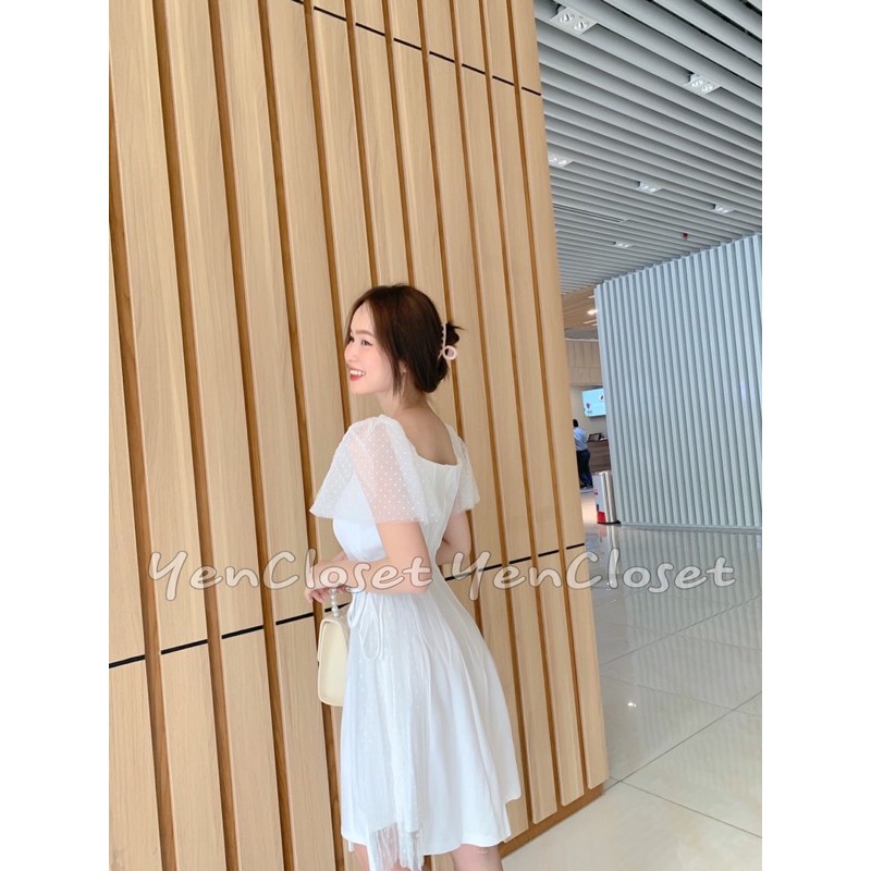 HÌNH CHÍNH CHỦ- Đầm xoè phối lưới xinh xắn