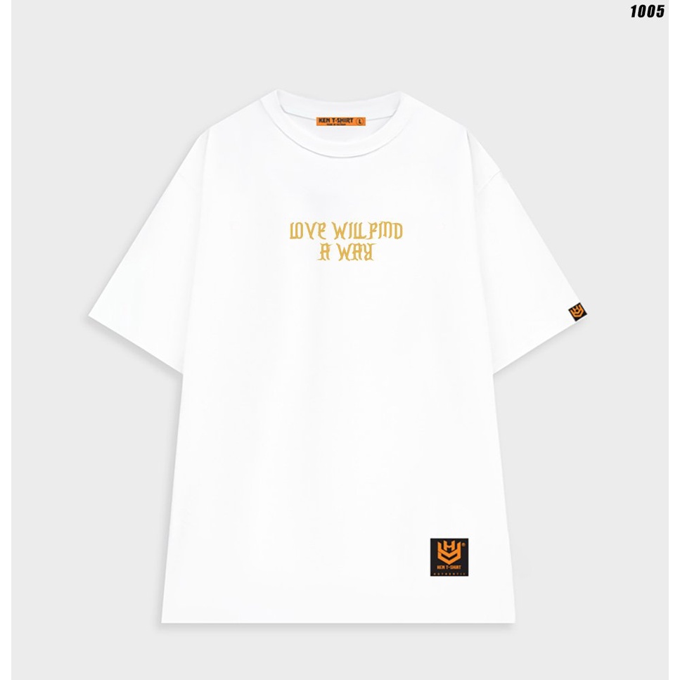 Áo thun nam nữ unisex form rộng tay lỡ Love willfind a way 1005 HY KOREA