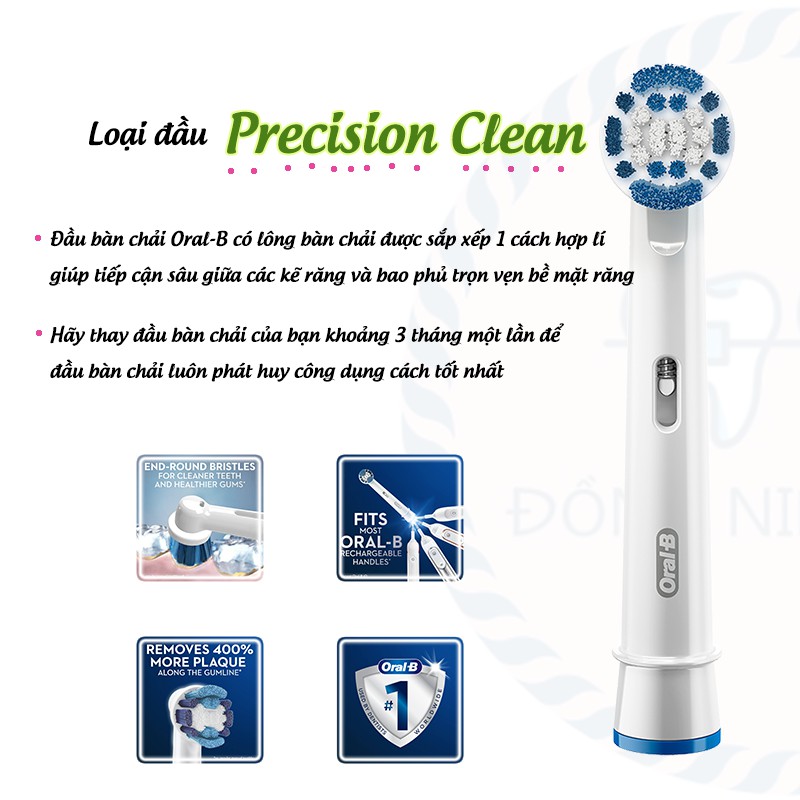 Đầu bàn chải Oral-B dùng cho các loại bàn chải điện Oral-B