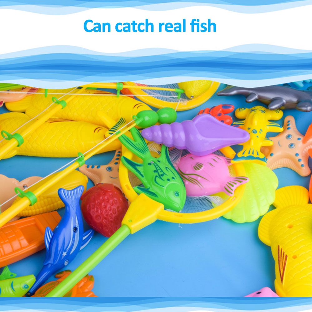 28pc children fishing toy pool set magnetic playing baby fishing toy 『Prettyhat 』