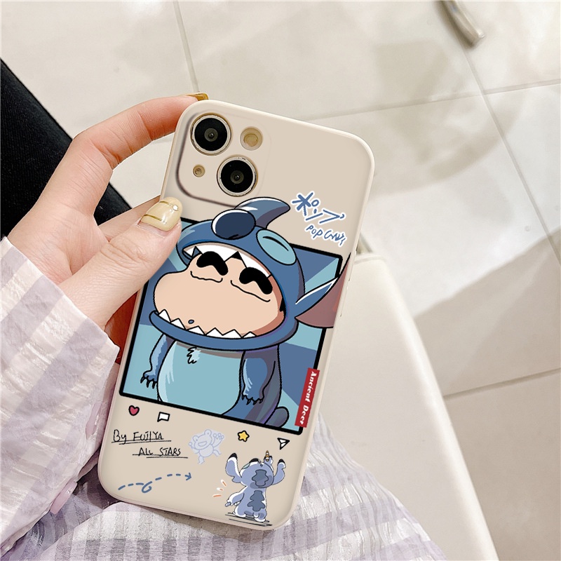 Ốp lưng iphone 6plus 6splus 7 plus 8plus X Xr XsM  11 12 13 Promax cậu bé Shin hình cá dễ thương