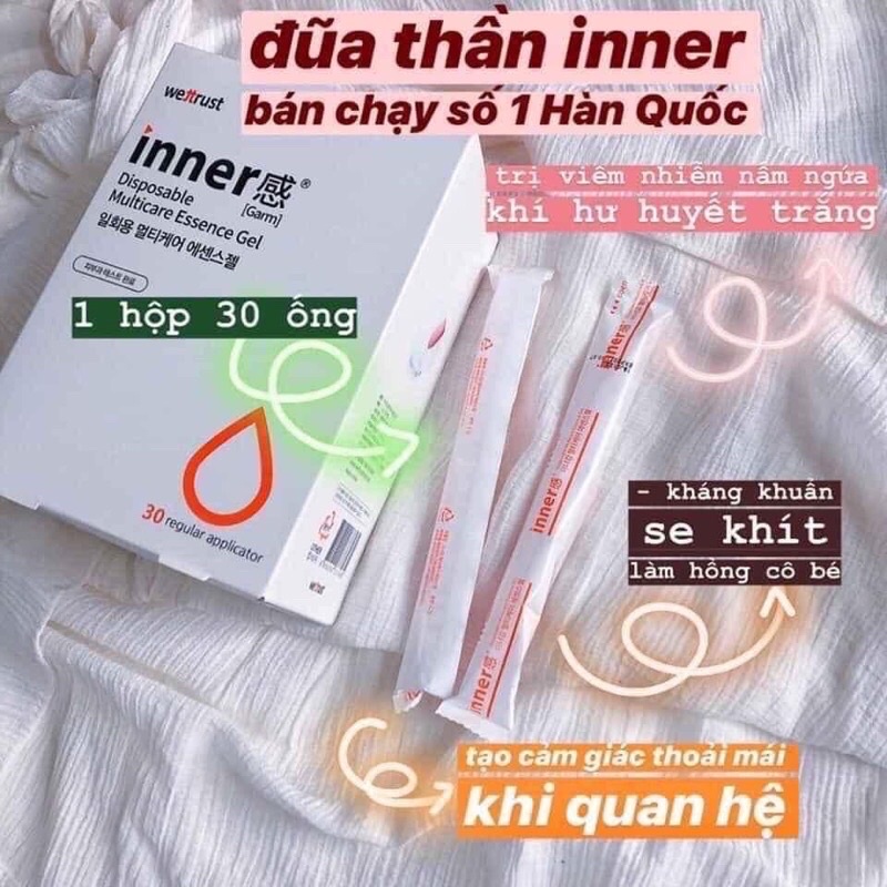Hộp 30 ve - Hộp 60 ve Đũa Thần Gel Inner Phụ Nữ Hàn Quốc