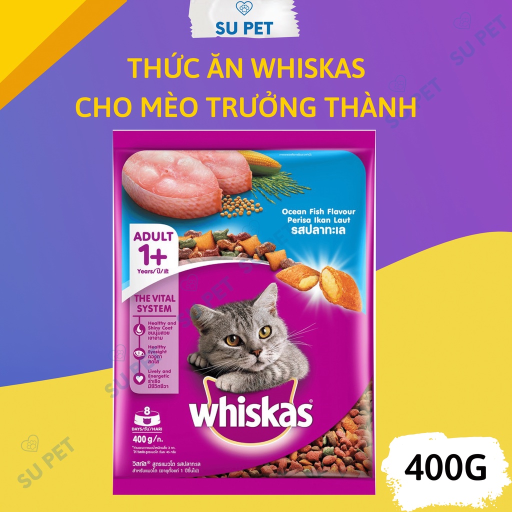 Thức ăn Whiskas dinh dưỡng dành cho mèo trưởng thành - 400g