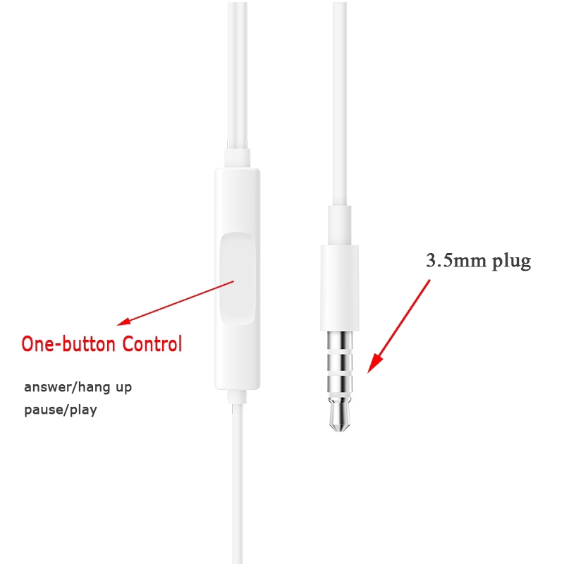 Tai Nghe Nhét Tai Vivo Xe680 Có Dây Với Jack 3.5mm