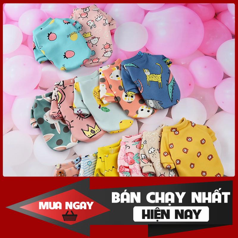 [❌GIÁ SỈ❌] Áo cho chó mèo mặc mùa đông họa tiết đáng yêu ❤️