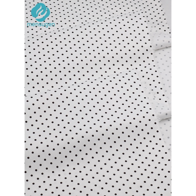 Vải cotton 160cm / 60 '' Màu Trắng Đen Cho Bé