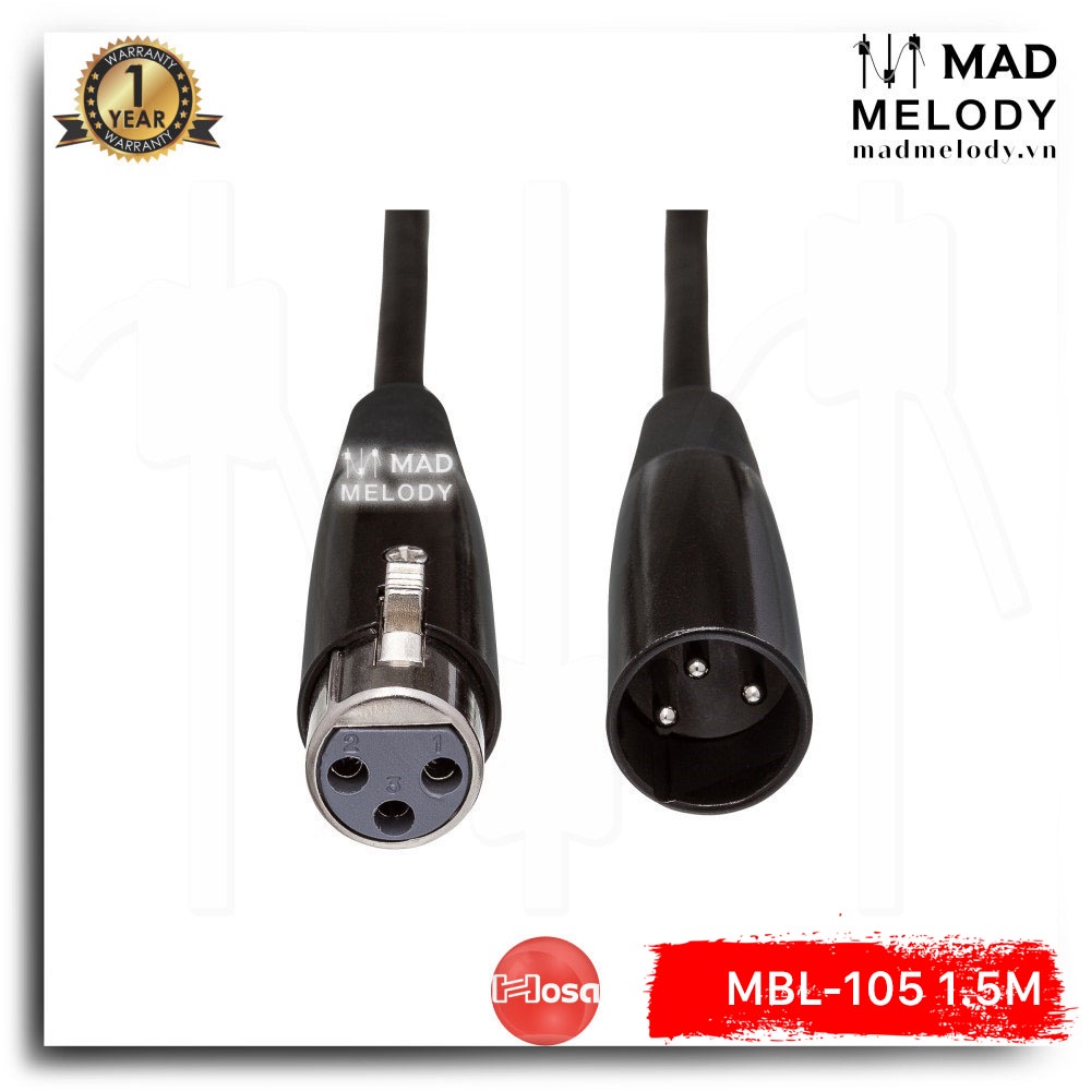 Hosa Economy Microphone Cable MBL-105