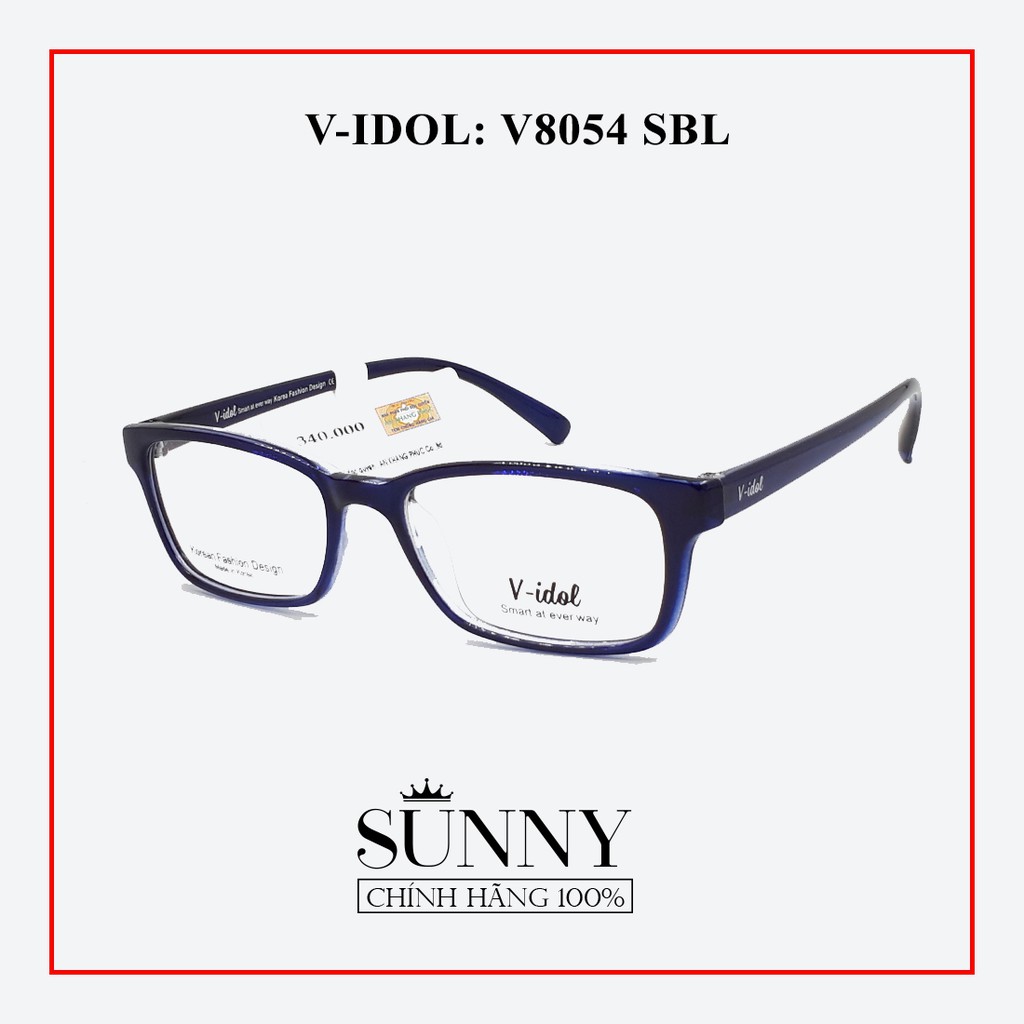 Gọng kính thời trang Vidol V8054 nhiều màu chính hãng, thiết kế dễ đeo bảo vệ mắt